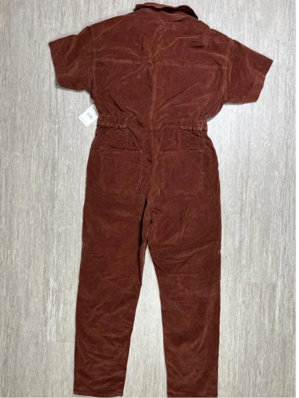 NWT Free People Marci Corduroy Jumpsuit in Gingerbread Tea